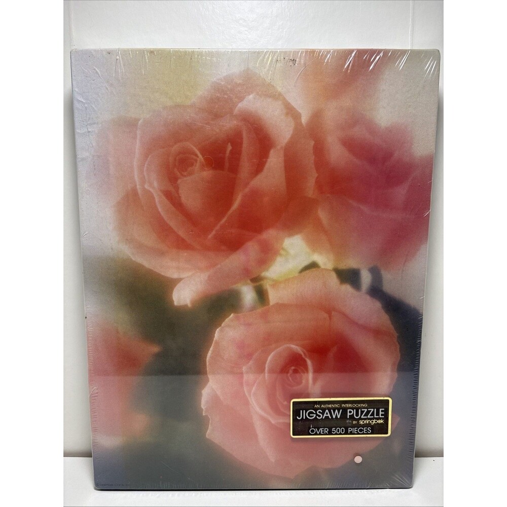 Vintage Misty Roses By Springbok 1982 Authentic Jigsaw Puzzle 500 Pc